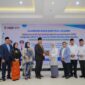 Bupati Batu Bara Baharuddin Siagian bersama Rektor UINSU dan para alumni saat kegiatan Sambung Rasa dan Temu Alumni S3 KPI di Sei Balai.