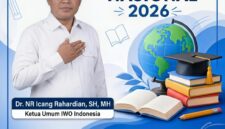 Ketua Umum IWO Indonesia, Dr. NR Icang Rahardian, menyerukan pentingnya kolaborasi seluruh elemen bangsa dalam momentum Hari Pendidikan Nasional 2026 guna mewujudkan pendidikan yang bermutu, merata, dan berkarakter sesuai nilai ajaran Ki Hajar Dewantara.
