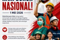 Hari Buruh Nasional yang diperingati setiap 1 Mei menjadi momentum penting bagi pekerja di Indonesia untuk menyuarakan aspirasi dan memperjuangkan hak-haknya. Peringatan yang juga dikenal sebagai Hari Buruh Internasional ini tidak hanya menjadi simbol solidaritas kaum buruh, tetapi juga refleksi terhadap kondisi ketenagakerjaan saat ini.