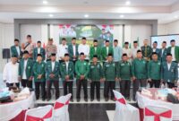 Wakil Bupati Batu Bara, Syafrizal, saat menyampaikan sambutan dalam Musda V Al-Jam’iyatul Washliyah Kabupaten Batu Bara di Kecamatan Talawi