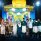 Bupati Batu Bara Baharuddin Siagian bersama Wakil Bupati Syafrizal menutup MTQ XIX Tingkat Kabupaten Batu Bara Tahun 2026 di Lapangan Indrasakti Indrapura, Kecamatan Air Putih, Sabtu malam (16/5/2026). Kecamatan Datuk Lima Puluh keluar sebagai juara umum.