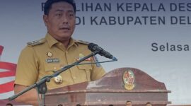 Sebanyak 212 calon kepala desa dari 76 desa di 19 kecamatan di Kabupaten Deli Serdang mendeklarasikan komitmen damai menjelang Pilkades Serentak Gelombang II Tahun 2026 di Balairung Pemkab Deli Serdang, disaksikan Forkopimda dan Pemerintah Kabupaten setempat.
