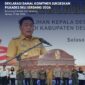 Sebanyak 212 calon kepala desa dari 76 desa di 19 kecamatan di Kabupaten Deli Serdang mendeklarasikan komitmen damai menjelang Pilkades Serentak Gelombang II Tahun 2026 di Balairung Pemkab Deli Serdang, disaksikan Forkopimda dan Pemerintah Kabupaten setempat.
