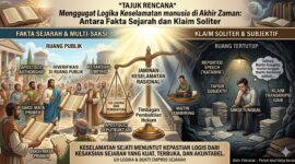 Tajuk rencana ini membahas pentingnya verifikasi, akal sehat, dan pembuktian sejarah dalam memahami keyakinan serta menilai berbagai klaim tentang keselamatan jiwa secara kritis, terbuka, dan bertanggung jawab.