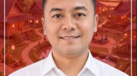 Junedi Surbakti memaparkan visi besar membangun Desa Gunung Tinggi, Kecamatan Pancur Batu, Kabupaten Deli Serdang menjadi desa “Bersinar” yang bebas narkoba, transparan dalam pelayanan administrasi, serta mampu meningkatkan kesejahteraan masyarakat.