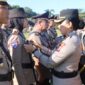 Kapolres Lampung Timur AKBP Heti Patmawati memimpin upacara serah terima jabatan sejumlah pejabat utama dan kapolsek di lingkungan Polres Lampung Timur, Senin (18/5/2026).