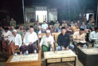 Suasana Pengajian Akbar di Desa Bumi Nabung Lampung Timur yang dihadiri masyarakat, tokoh agama, dan tokoh masyarakat dalam rangka 1000 hari wafatnya ibunda H. Sufi’i.