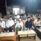 Suasana Pengajian Akbar di Desa Bumi Nabung Lampung Timur yang dihadiri masyarakat, tokoh agama, dan tokoh masyarakat dalam rangka 1000 hari wafatnya ibunda H. Sufi’i.