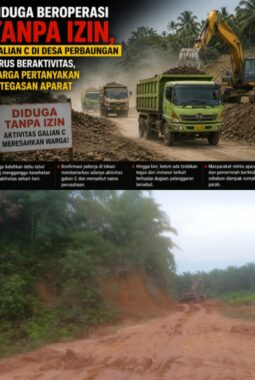 Diduga Beroperasi Tanpa Izin, Galian C di Desa Perbaungan Terus Beraktivitas, Warga Pertanyakan Ketegasan Aparat