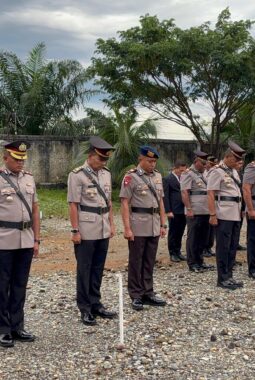 Polres Nagan Raya Gelar Upacara dan Ziarah di TMP Peringati Hari Bhayangkara ke-80