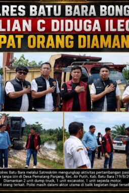 Polres Batu Bara Ungkap Dugaan Tambang Galian C Tanpa Izin, Empat Orang Diamankan
