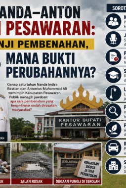 Setahun Nanda–Anton Memimpin Pesawaran, Publik Menagih Bukti Perubahan