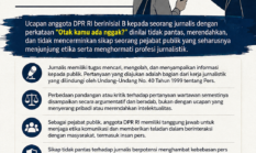 Pernyataan atas Ucapan Anggota DPR RI kepada Jurnalis