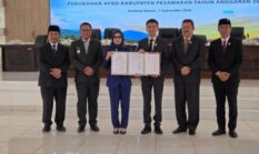 M.Nasir.S.I.Kom.MM.,Wakil & Ketua DPRD Rico Bersama Bupati Nanda Indira Teken Perubahan APBD Pesawaran 2026